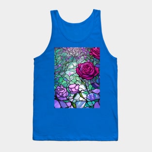 Stained Glass Roses Tank Top